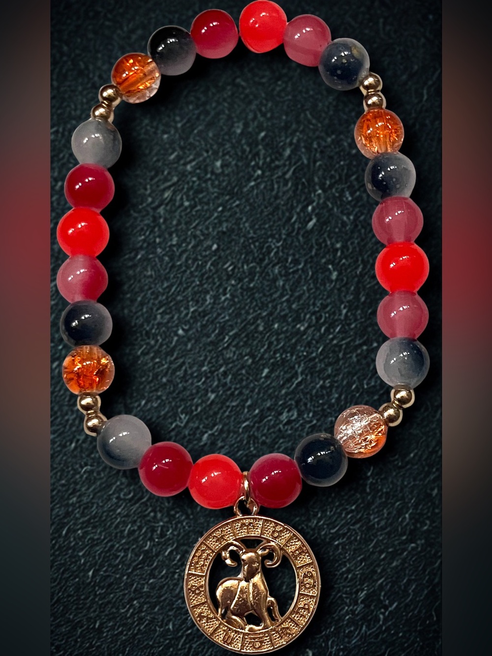 ARIES ♈️ RUBY REYNA’s Zodiac Collection (limited edition) handcrafted glass bead